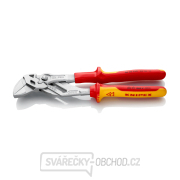 Klešťový klíč 250 mm, Knipex 86 06 250 - pochromováno, VDE vícesložkové návleky Náhled