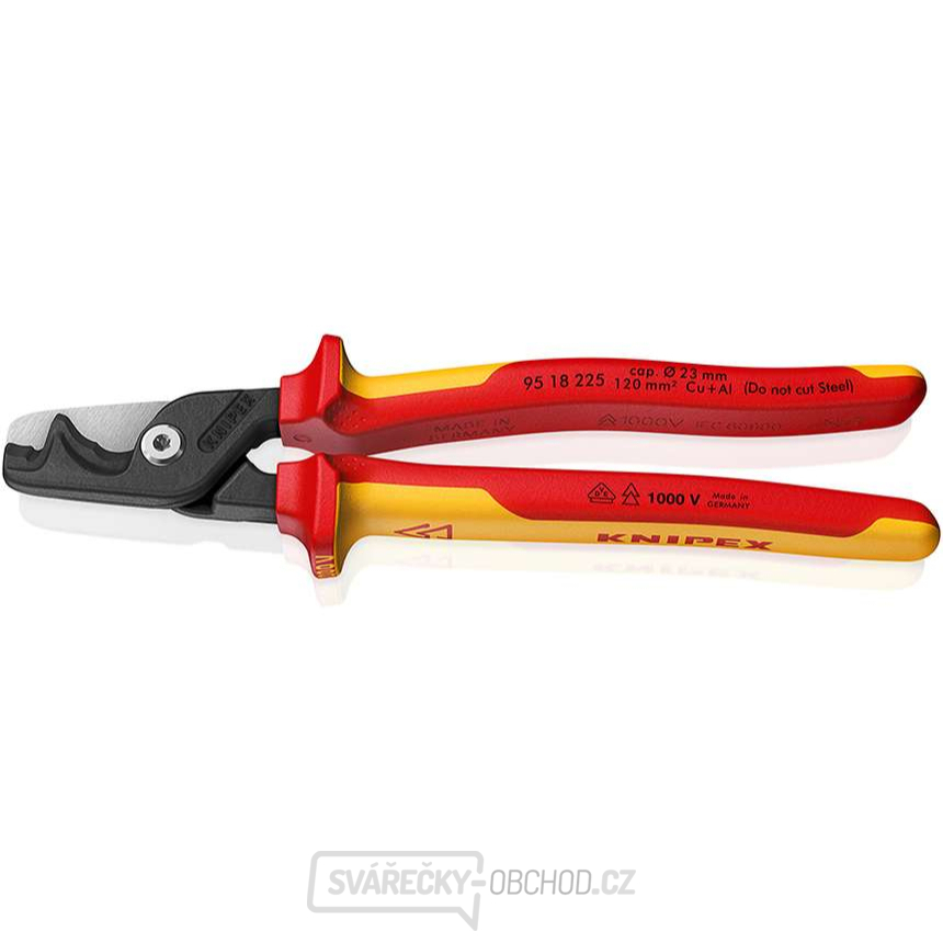 Kabelové nůžky StepCut XL 225 mm Knipex 95 18 225