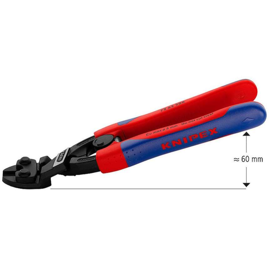 Levně Silové kleště pro měkký kov a plast Knipex 72 62 200 (200 mm) 72 62 200