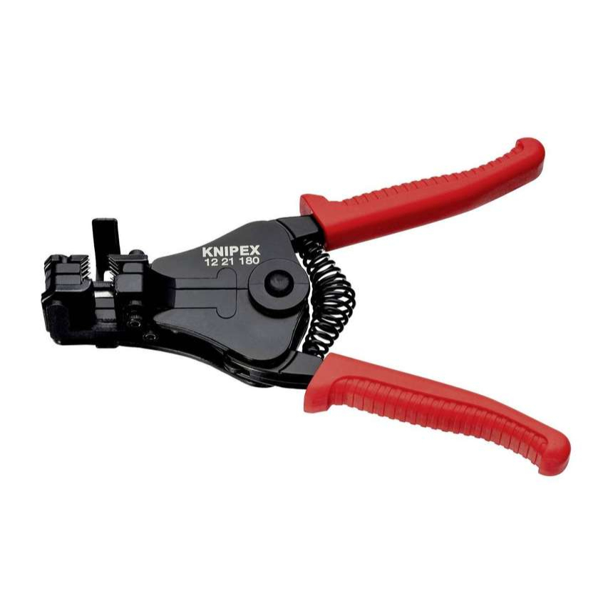 Odizolovací kleště automatické 180 mm KNIPEX 12 21 180 - leštěno, plastové návleky 12 21 180