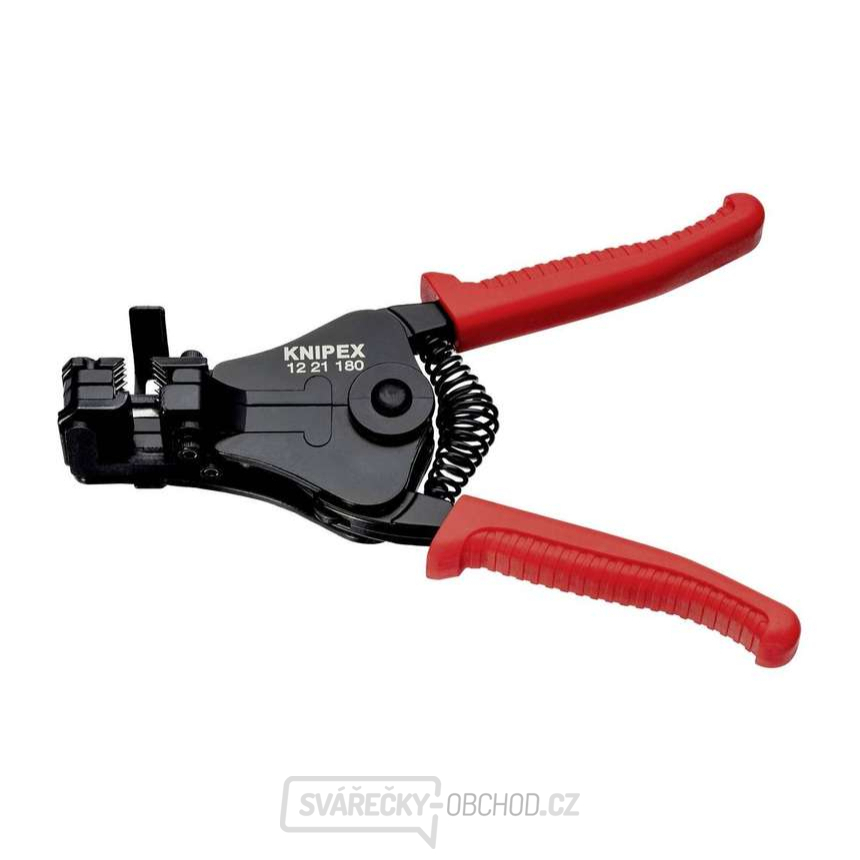 Odizolovací kleště automatické 180 mm KNIPEX 12 21 180 - leštěno, plastové návleky