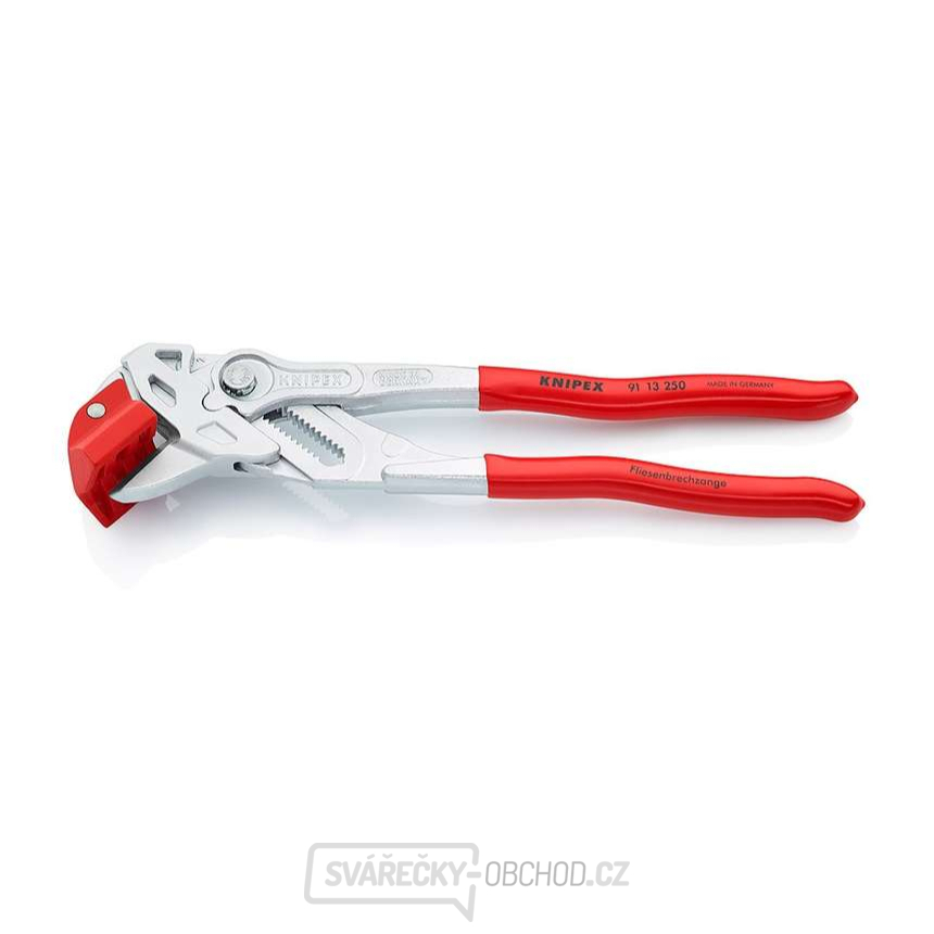 Kleště pro lámání dlaždic KNIPEX 91 13 250, 250 mm - pochromované