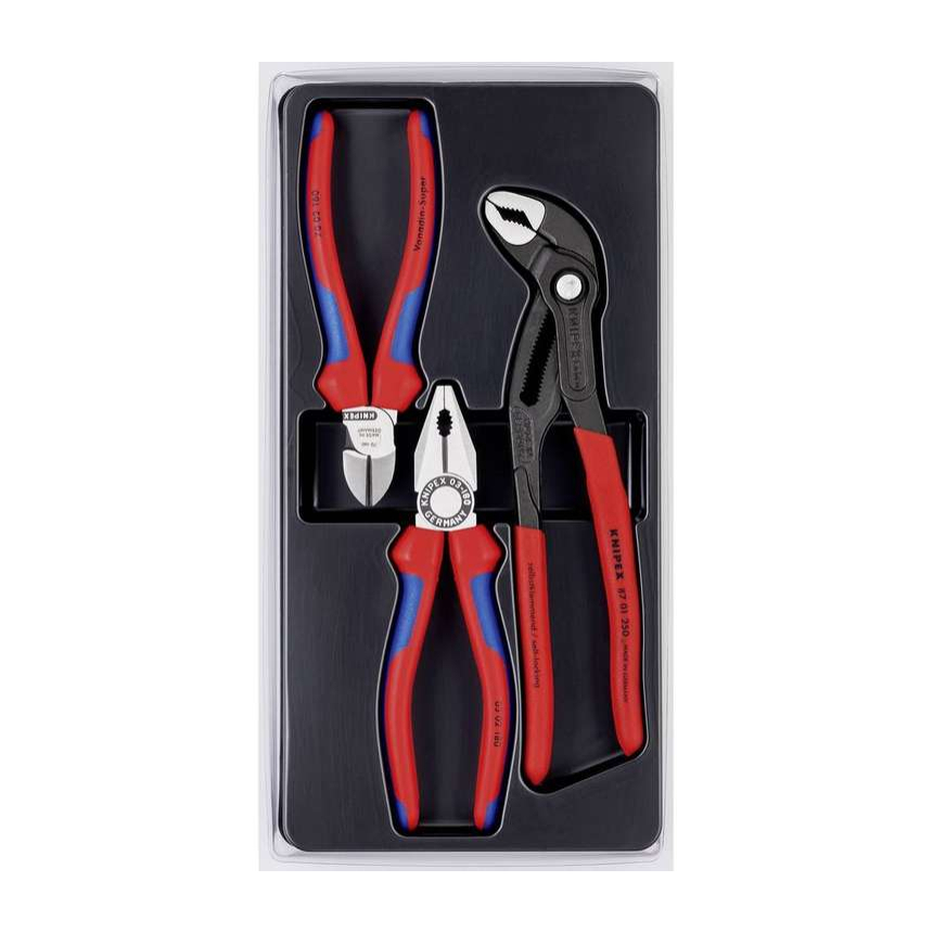 Sada kleští Knipex 00 20 09 V01 - balíček Bestseller (03 02 180+70 02 160+87 01 250) 00 20 09 V01