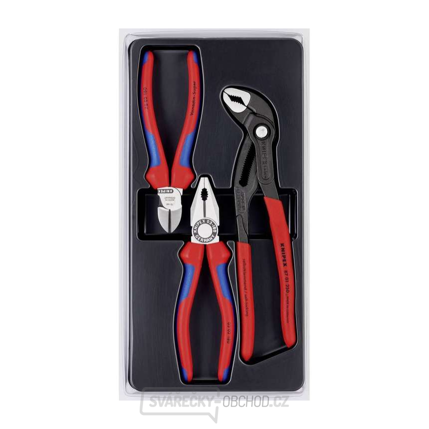 Sada kleští Knipex 00 20 09 V01 - balíček Bestseller (03 02 180+70 02 160+87 01 250)