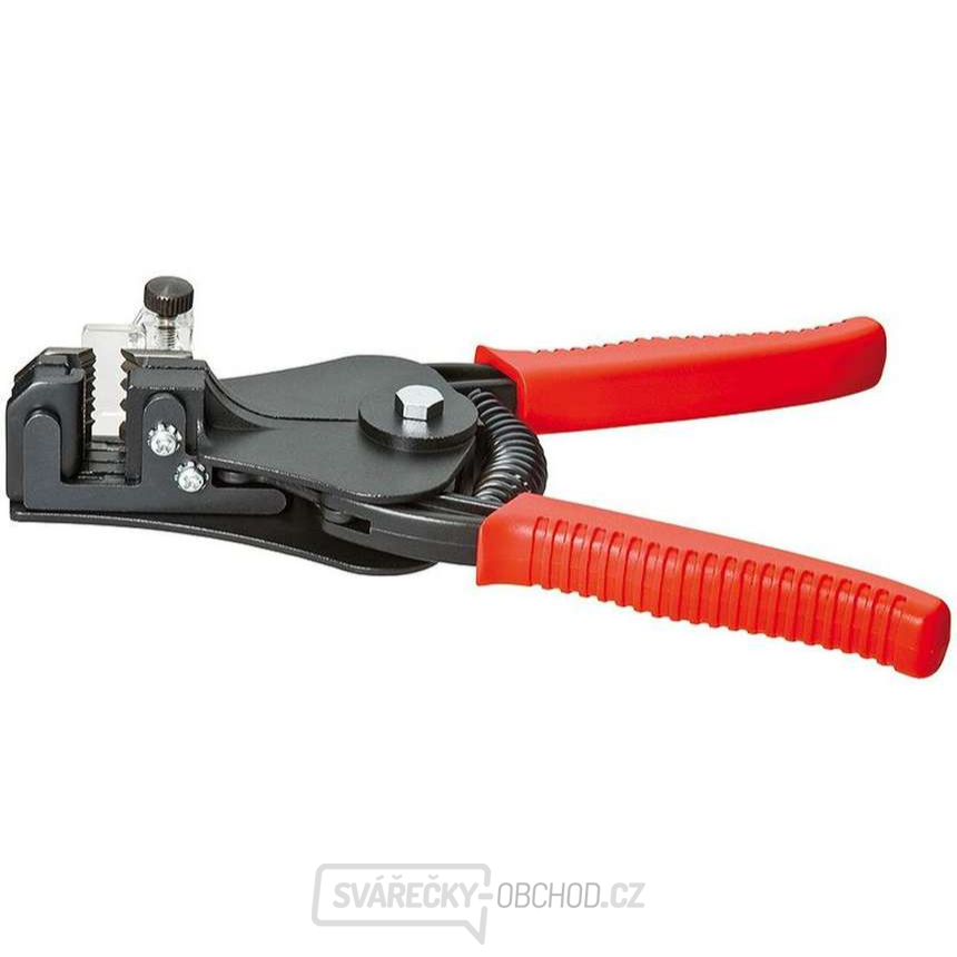 Odizolovací kleště 180 mm, automatické. KNIPEX 12 11 180 - leštěná hlava, plastové návleky