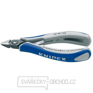 Přesné boční štípací kleště pro elektroniku 125 mm Knipex 79 42 125 - leštěná hlava, vícesložkové návleky gallery main image
