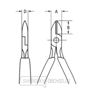 Přesné boční štípací kleště pro elektroniku 120 mm Knipex 79 22 120 - leštěná hlava, vícesložkové návleky náhled