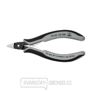Přesné boční štípací kleště pro elektroniku 125 mm KNIPEX 79 42 125 ESD - leštěná hlava, vícesložkové návleky gallery main image