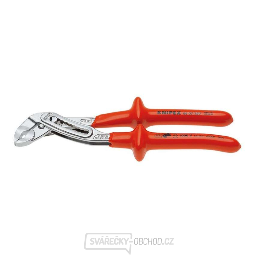 Instalatérské kleště Alligator 300 mm - 1000V. KNIPEX 88 07 300 - chromováno, izolace VDE ponorem