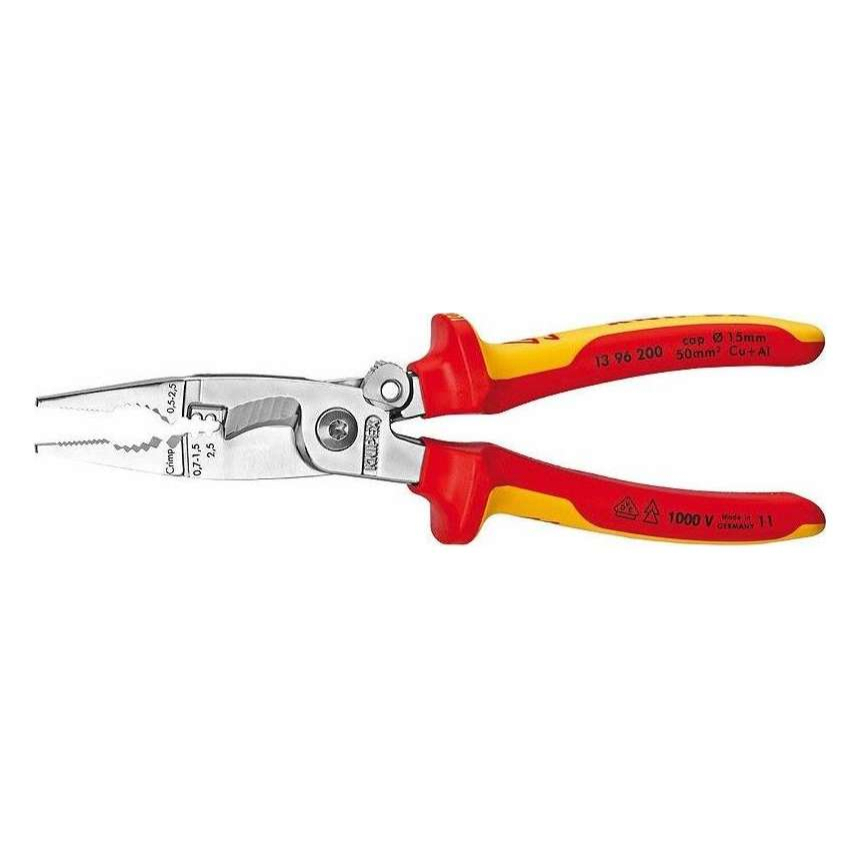 Levně Kleště univerzální elektroinstalační 200 mm Knipex 13 96 200 13 96 200