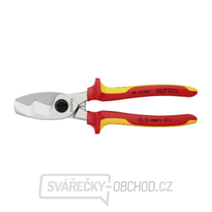 Kabelové nůžky 200 mm, VDE 1000V. KNIPEX 95 16 200 - chromováno, vícesložkové návleky Kabelové nůžky 200 mm, VDE 1000V. KNIPEX 95 16 200 - chromováno, vícesložkové návleky gallery main image