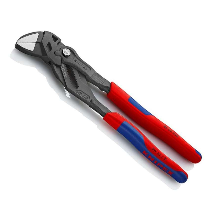 Klešťový klíč 250 mm, Knipex 86 02 250 - leštěná hlava, vícesložkové návleky 86 02 250