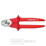 Nůžky na kabely 260 mm KNIPEX 95 06 260 - 1000V. Chromováno, vícesložkové návleky VDE Nůžky na kabely 260 mm KNIPEX 95 06 260 - 1000V. Chromováno, vícesložkové návleky VDE gallery main image