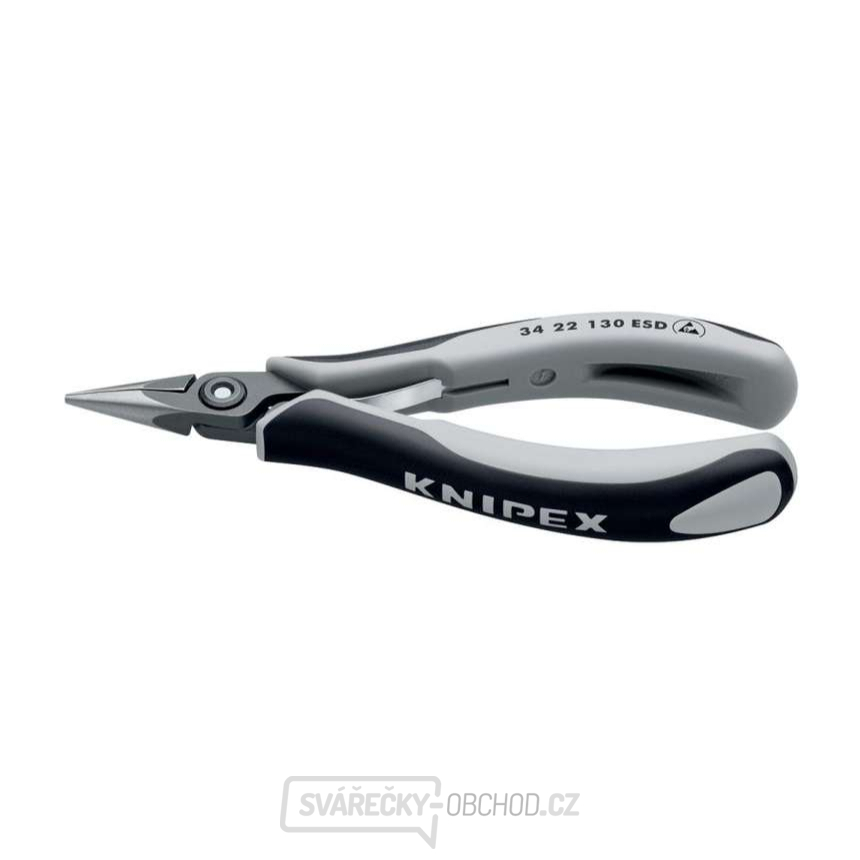 Přesné přidržovací kleště na elektroniku Knipex 34 22 130 ESD