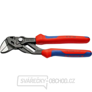Klešťový klíč 180 mm Knipex 86 02 180 - leštěná hlava, vícesložkové návleky Klešťový klíč 180 mm Knipex 86 02 180 - leštěná hlava, vícesložkové návleky gallery main image