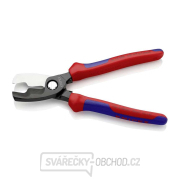 Kabelové nůžky 200 mm KNIPEX 95 12 200 - leštěná hlava, vícesložkové návleky Náhled