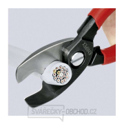 Kabelové nůžky 200 mm KNIPEX 95 12 200 - leštěná hlava, vícesložkové návleky Kabelové nůžky 200 mm KNIPEX 95 12 200 - leštěná hlava, vícesložkové návleky náhled