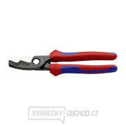 Kabelové nůžky 200 mm KNIPEX 95 12 200 - leštěná hlava, vícesložkové návleky gallery main image