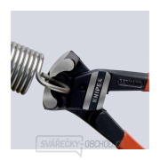 Čelní pákové štípací kleště na čepy 200 mm KNIPEX 61 01 200 - leštěná hlava, plastové návleky Náhled