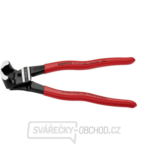 Čelní pákové štípací kleště na čepy 200 mm KNIPEX 61 01 200 - leštěná hlava, plastové návleky gallery main image