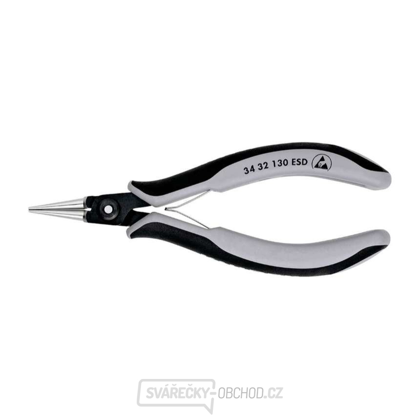 Přesné přidržovací kleště na elektroniku KNIPEX 34 32 130 ESD