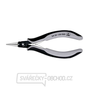 Přesné přidržovací kleště na elektroniku KNIPEX 34 32 130 ESD gallery main image