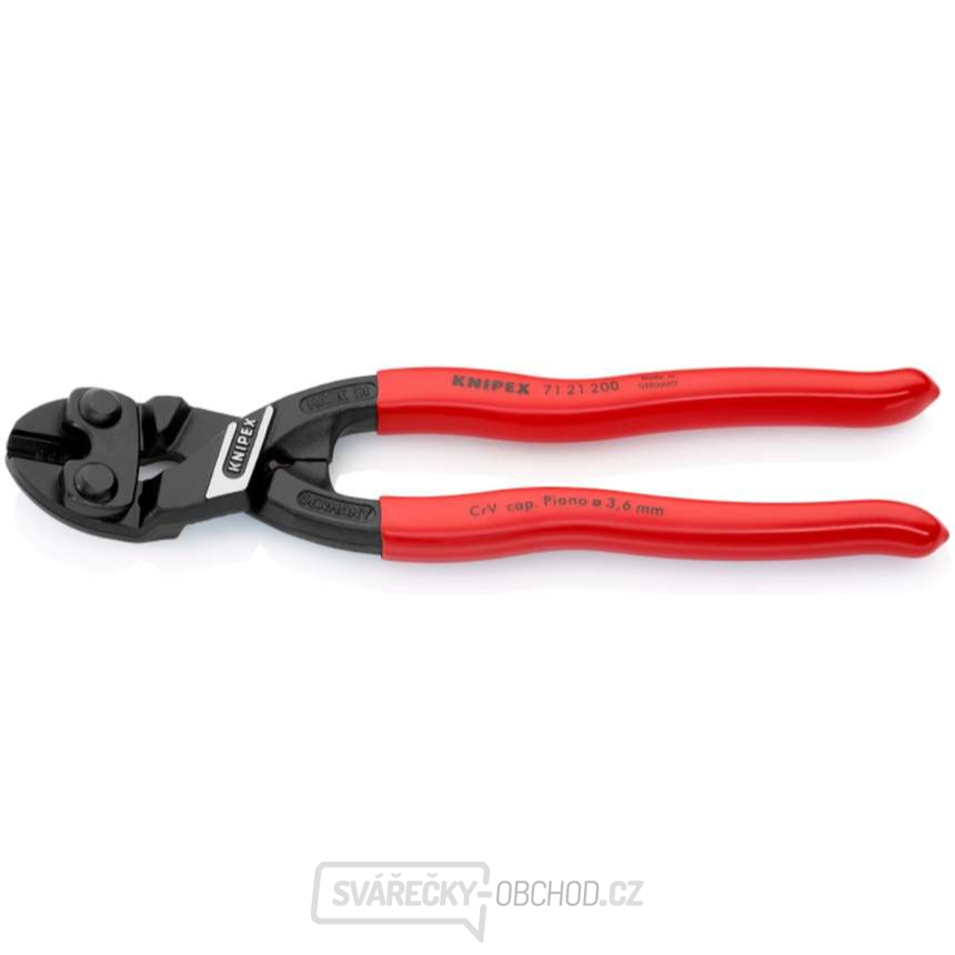Pákové štípací kleště Knipex 71 21 200 CoBolt® - boční na čepy Pákové štípací kleště Knipex 71 21 200 CoBolt® - boční na čepy gallery main image