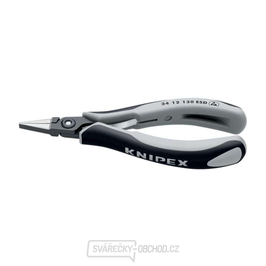Přesné přidržovací kleště na elektroniku 135 mm Knipex 34 12 130 ESD