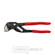 Klešťový klíč 180 mm, Knipex 86 01 180 - leštěná hlava, plastové návleky Klešťový klíč 180 mm, Knipex 86 01 180 - leštěná hlava, plastové návleky gallery main image