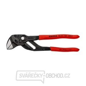 Klešťový klíč 180 mm, Knipex 86 01 180 - leštěná hlava, plastové návleky Klešťový klíč 180 mm, Knipex 86 01 180 - leštěná hlava, plastové návleky gallery main image