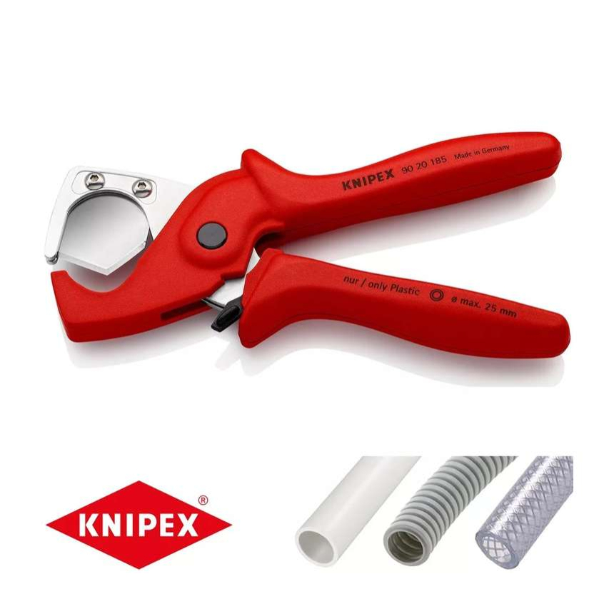 Kleště 185 mm KNIPEX PlastiCut na řezání hadic a ochranných trubic 90 20 185