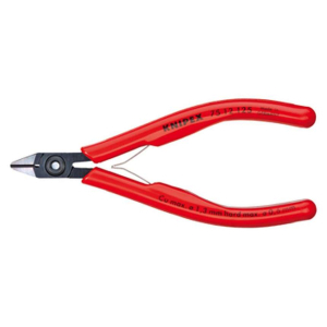 Boční štípací kleště pro elektroniku 125 mm KNIPEX 75 12 125 - leštěná hlava, vícesložkové návleky gallery main image