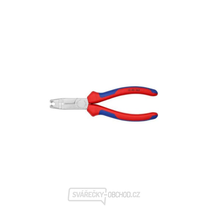 Kleště odizolovací KNIPEX 13 45 165, 165 mm - pochromované kleště, vícesložkové návleky