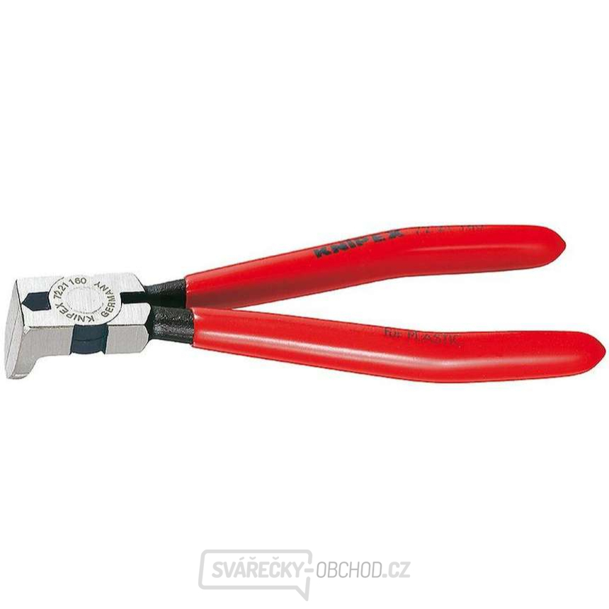 Boční štípací kleště na plasty v úhlu 85° 160 mm KNIPEX 72 21 160 - leštěná hlava, plastové návleky