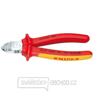 Odizolovací boční štípací kleště 160 mm VDE KNIPEX 14 26 160 - chromováno, vícesložkové návleky Odizolovací boční štípací kleště 160 mm VDE KNIPEX 14 26 160 - chromováno, vícesložkové návleky gallery main image
