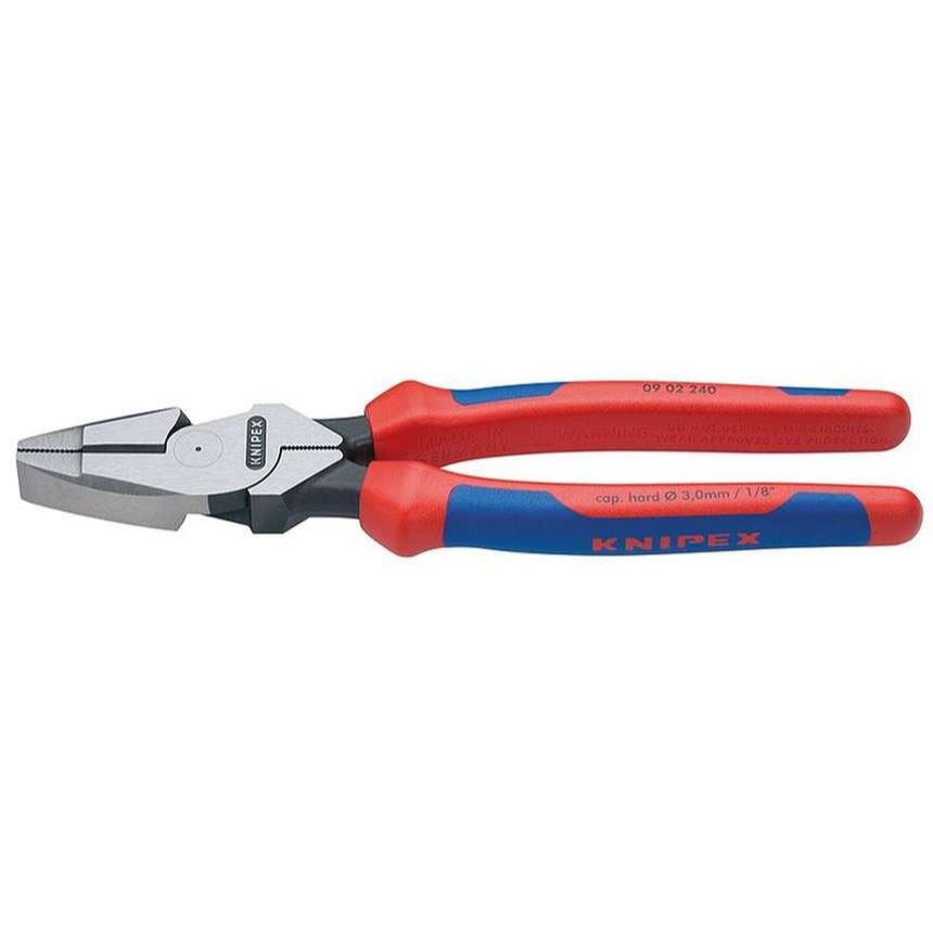 Kabelové kleště kombinované 240 mm. KNIPEX 09 02 240 - DIN ISO 5746 - leštěná hlava, vícesložkové návleky 09 02 240