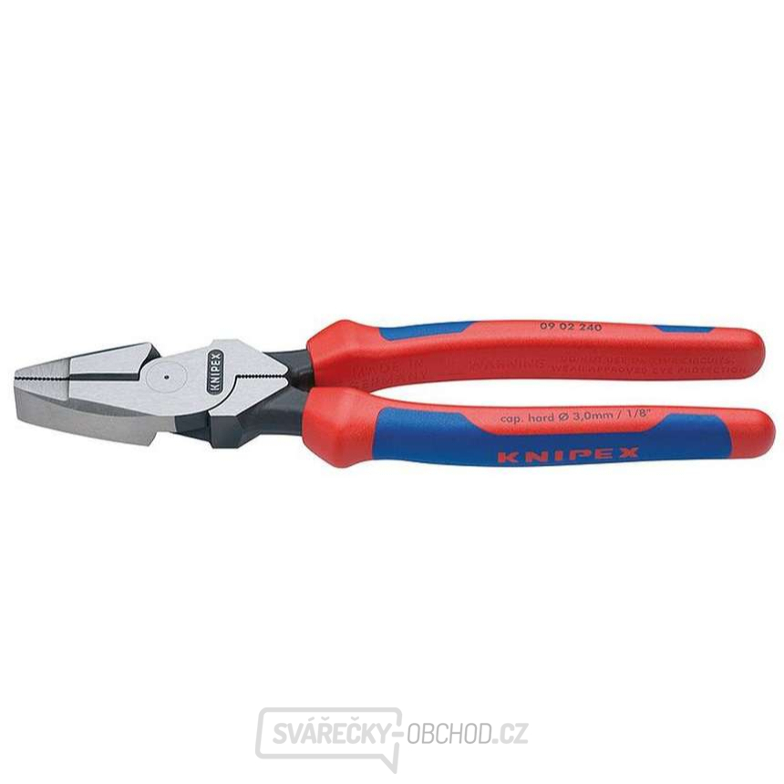 Kabelové kleště kombinované 240 mm. KNIPEX 09 02 240 - DIN ISO 5746 - leštěná hlava, vícesložkové návleky