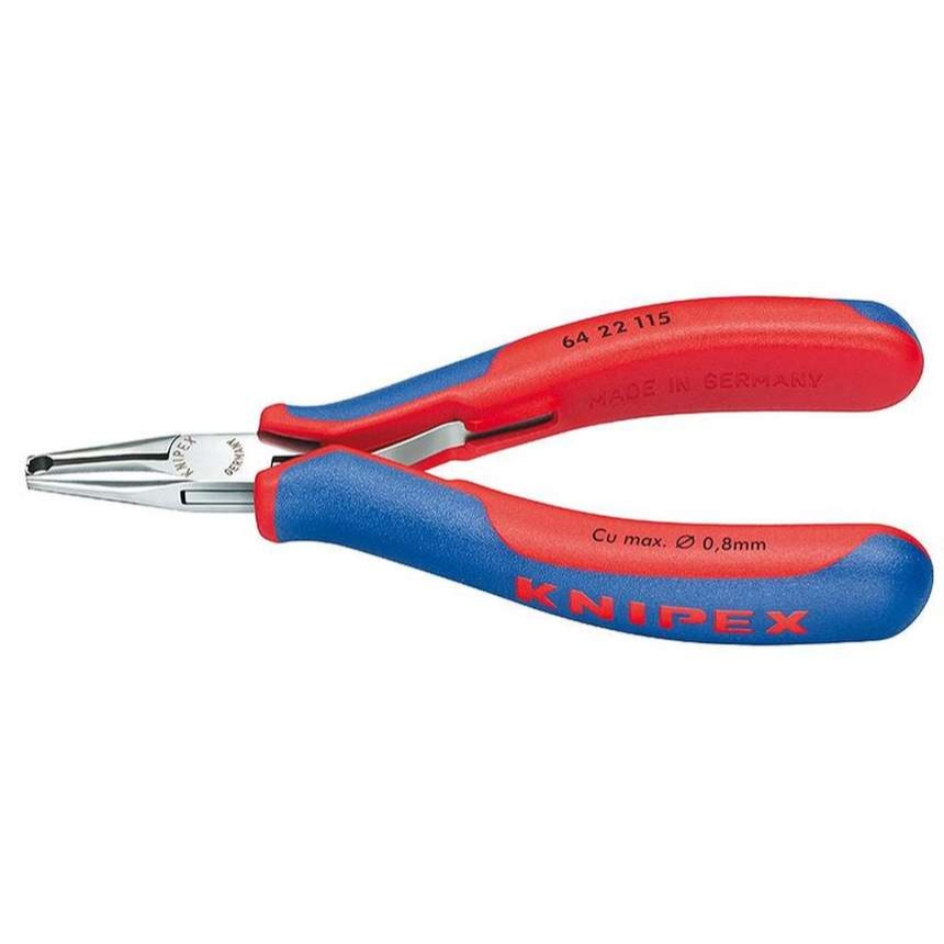 Čelní štípací kleště pro elektroniku 115 mm KNIPEX 64 22 115 - leštěná hlava, vícesložkové návleky 64 22 115