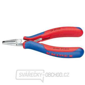 Čelní štípací kleště pro elektroniku 115 mm KNIPEX 64 22 115 - leštěná hlava, vícesložkové návleky gallery main image