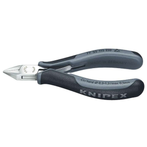 Boční štípací kleště pro elektroniku 115 mm KNIPEX 77 32 115 ESD - leštěná hlava, vícesložkové návleky gallery main image