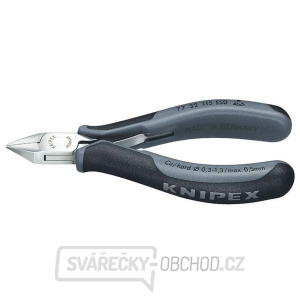 Boční štípací kleště pro elektroniku 115 mm KNIPEX 77 32 115 ESD - leštěná hlava, vícesložkové návleky gallery main image