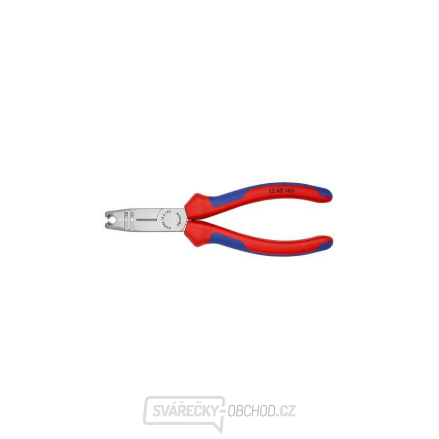 Kleště odizolovací KNIPEX 13 42 165, 165 mm - leštěná hlava, vícesložkové návleky