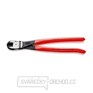 Štípací kleště se středovými břity 250 mm KNIPEX 74 91 250 - leštěná hlava, plastové návleky gallery main image