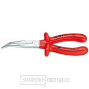 Půlkulaté kleště s břity (zobákovité) 200 mm KNIPEX 26 27 200 - 1000V. Chromováno, izolováno ponorem VDE gallery main image