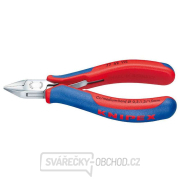 Boční štípací kleště pro elektroniku 130 mm KNIPEX 77 42 130 - leštěná hlava, vícesložkové návleky gallery main image