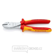 Silové boční štípací kleště 200 mm KNIPEX 74 06 200 - 1000V. Chromováno, vícesložkové návleky VDE gallery main image