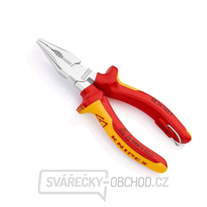 Úzké kombinované kleště 145 mm s připevňovacím okem Knipex 08 26 145 T BK VDE Úzké kombinované kleště 145 mm s připevňovacím okem Knipex 08 26 145 T BK VDE gallery main image