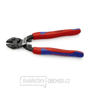 Kompaktní kleště na čepy CoBolt 200 mm KNIPEX 71 02 200 - leštěná hlava, vícesložkové návleky Náhled