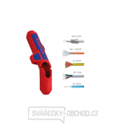 Univerzální odizolovací nástroj KNIPEX ErgoStrip 16 95 01 SB pro praváky Náhled