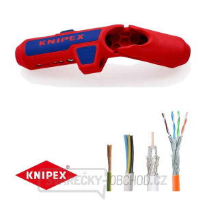 Univerzální odizolovací nástroj KNIPEX ErgoStrip 16 95 01 SB pro praváky Univerzální odizolovací nástroj KNIPEX ErgoStrip 16 95 01 SB pro praváky gallery main image